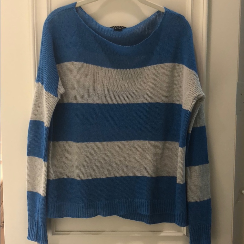 Theory striped knitted sweater